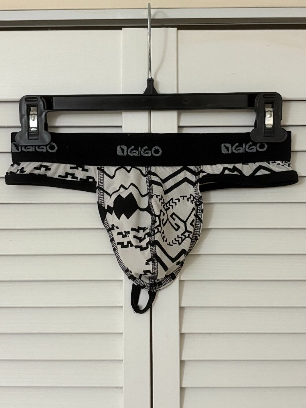 Gigo Thong--Black/White